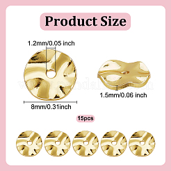 15 шт. Латунные дистанционные бусины&nbsp;KK-LP0001-04