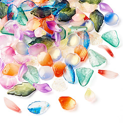 100шт 10 стиля прозрачные стеклянные подвески&nbsp;GLAA-TA0002-74