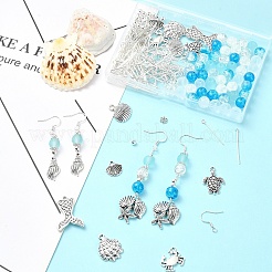Наборы для изготовления висячих сережек из сплава морских животных своими руками&nbsp;DIY-YW0009-52
