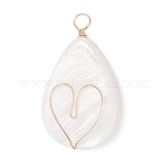 3шт 3 стиля подвески из натуральных пресноводных ракушек&nbsp;PALLOY-JF04303
