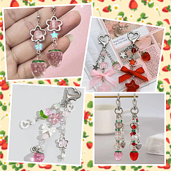 24шт 2 цвета прозрачные акриловые подвески&nbsp;OACR-SC0002-51