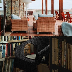 Пэ пластик имитация ротанга плетение&nbsp;KY-SZ0001-12A