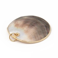 Натуральные черные губные оболочки большие подвески&nbsp;X-BSHE-G029-20G