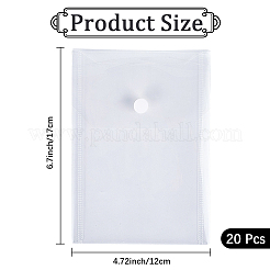 Прозрачные пластиковые конверты папки&nbsp;AJEW-WH20020-182