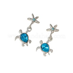 Серьги-гвоздики со стразами из сплава&nbsp;FS-WG4B530-01