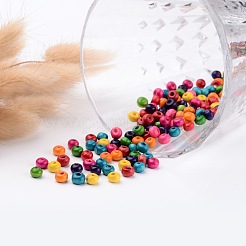 Бусины из натурального дерева рондель без свинца&nbsp;X-TB093Y