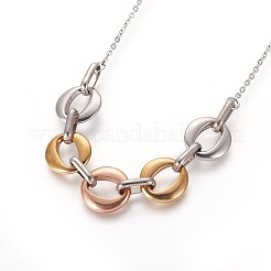 Ожерелья из нержавеющей стали 304 с вакуумным покрытием pvd&nbsp;NJEW-H012-08