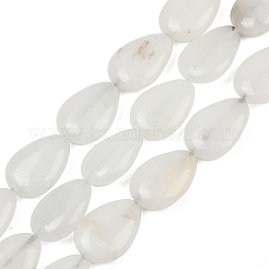 Бусины из натурального белого нефрита&nbsp;G-Z105-B01-01A