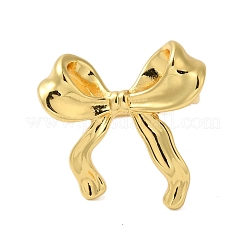 Бант латунные открытые манжеты для пальцев для женщин&nbsp;RJEW-A048-30G