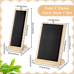 2 комплект из 2-х стилей бамбуковых наклонных стендов для ожерелий&nbsp;NDIS-PH0001-09B