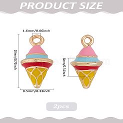 2 шт. Подвески из сплава с эмалью&nbsp;ENAM-LP0002-09A