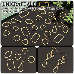 36 шт. 6 стиля соединительных колец из нержавеющей стали 304&nbsp;STAS-UN0060-53