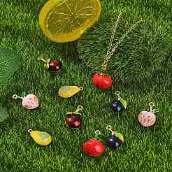 10шт 5 стиля подвески из сплава с эмалью&nbsp;ENAM-CJ0007-21