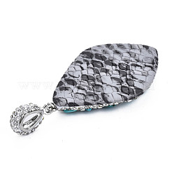 Полимерная глина стразами подвески&nbsp;RB-S056-16A-P