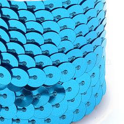 Бусины с пайеткой из экологически чистого пластика&nbsp;PVC-Q092-6mm-2259