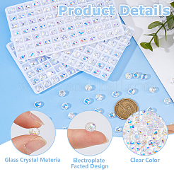 336 шт. Гальванические стеклянные бусины&nbsp;EGLA-WH0007-01A