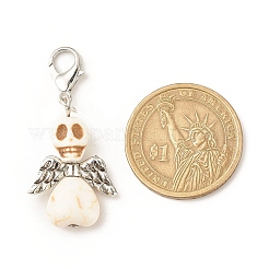 Подвесные украшения из окрашенной синтетической бирюзы&nbsp;X1-HJEW-JM00672-03