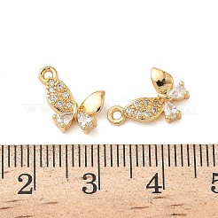 Латунные микропаве прозрачные кубические циркониевые подвески&nbsp;KK-B160-32G