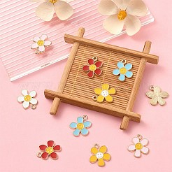 10шт 5 цвета сплава эмалевые подвески&nbsp;ENAM-YW0002-96