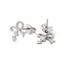 Серьги-гвоздики из нержавеющей стали 304&nbsp;LS-EJEW-K285-02P