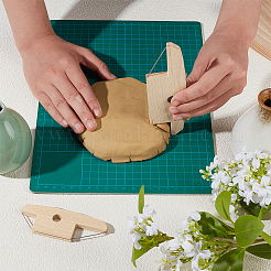 2 шт. 2 стиля инструмента для резки глины из бука&nbsp;AJEW-BC0009-16