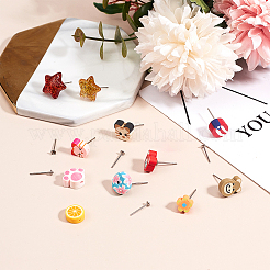 Фурнитура для сережек-гвоздиков из нержавеющей стали 304&nbsp;STAS-UN0006-18P