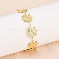 Браслеты из нержавеющей стали 304 для женщин&nbsp;BJEW-D359-02G