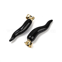 Лэмпворк ручной работы с латунными подвесками&nbsp;KK-Q095-02B-07