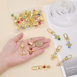 20шт 10 цвета подвесной орнамент ангела&nbsp;HJEW-CA0001-39