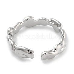 Латунные открытые манжеты для женщин&nbsp;RJEW-Z059-20P