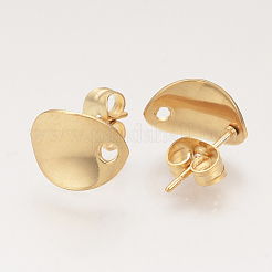 Фурнитура для сережек-гвоздиков из нержавеющей стали 304&nbsp;STAS-Q223-06