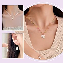 60 шт. 2 цвета натуральные морские ракушки-самородки подвески&nbsp;FIND-AR0005-68