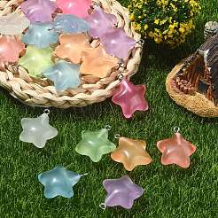 84шт 7 цвета светящиеся прозрачные подвески из смолы&nbsp;RESI-SZ0003-26