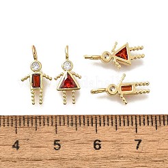 Латунные микро проложить кубического циркония подвески&nbsp;KK-D339-02G-01