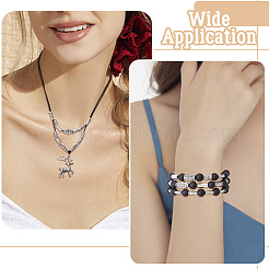 Сплавочные овальные бусины тибетского стиля &nbsp;TIBEB-TA0001-18AS