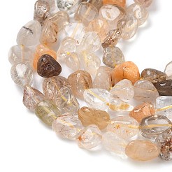 Нити бусин из натурального рутилированного кварца&nbsp;G-Z126-A02