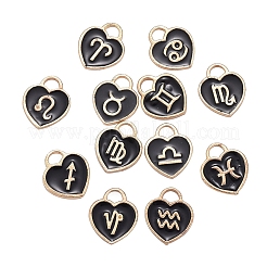 Подвески из сплава эмали с 12 созвездием&nbsp;ENAM-CJ0001-63