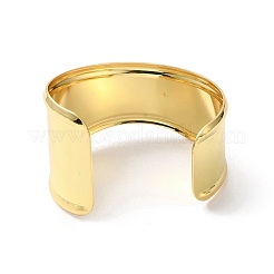 Латунные браслеты-манжеты с покрытием стойки&nbsp;LS-BJEW-A137-02G