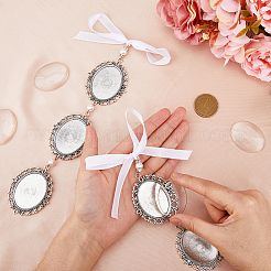 2 шт. 2 стиля овальные подвесные украшения из сплава&nbsp;HJEW-AB00441