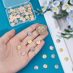 60 шт. 3-х цветные подвески из нержавеющей стали 304&nbsp;STAS-PH0006-60