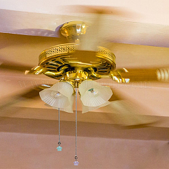 6 шт. 6-цветные светящиеся непрозрачные смоляные подвески-грибы для потолочных вентиляторов с удлинителями цепочек&nbsp;HJEW-LP00025