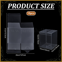 Складные прозрачные пластиковые подарочные коробки из пвх&nbsp;CON-WH0092-94A