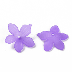 Матовые акриловые колпачки из бисера&nbsp;X-MACR-S371-05A-747