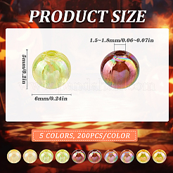 Прозрачные акриловые бусины на тему Дня благодарения&nbsp;MACR-SP0001-32A