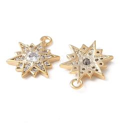 Латунные микропаве прозрачные подвески с фианитом KK-Q031-39G