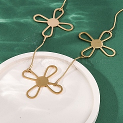 Ожерелья из цепочек с поперечными связями из нержавеющей стали 304&nbsp;NJEW-R026-04G