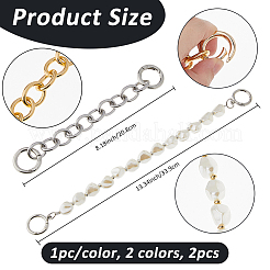 2 шт. 2 цвета алюминиевый сплав кабель цепь кошелек удлинитель цепи&nbsp;FIND-FH0011-38