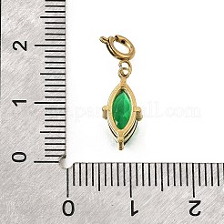 Подвеска в виде конского глаза из нержавеющей стали 304 со стразами&nbsp;STAS-H202-16G