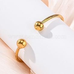 Браслеты-манжеты из нержавеющей стали 304&nbsp;BJEW-P310-13G