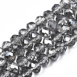 Стеклянные бусины с гальваническим покрытием &nbsp;LS-EGLA-A034-T8mm-A24